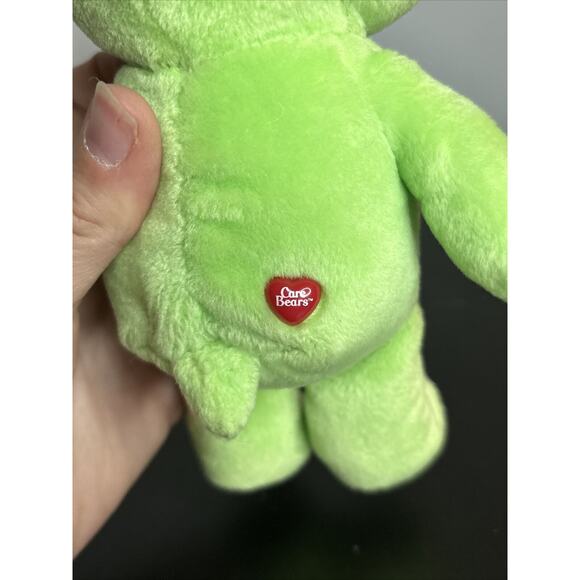 Care Bears 2003 Green Good Luck Bear 8" Plush Toy Play Along Ltd. - Picture 8 of 10